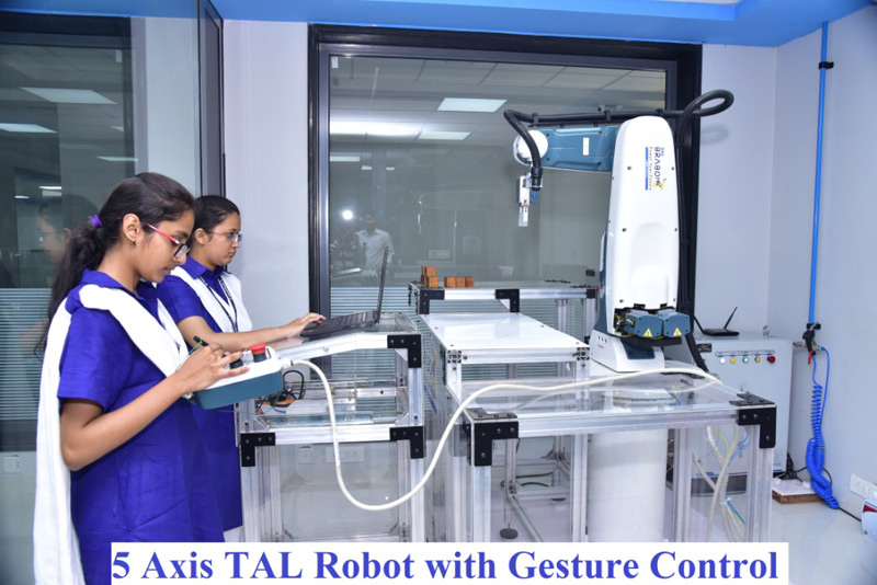 Five axis TAL robot with gesture control
