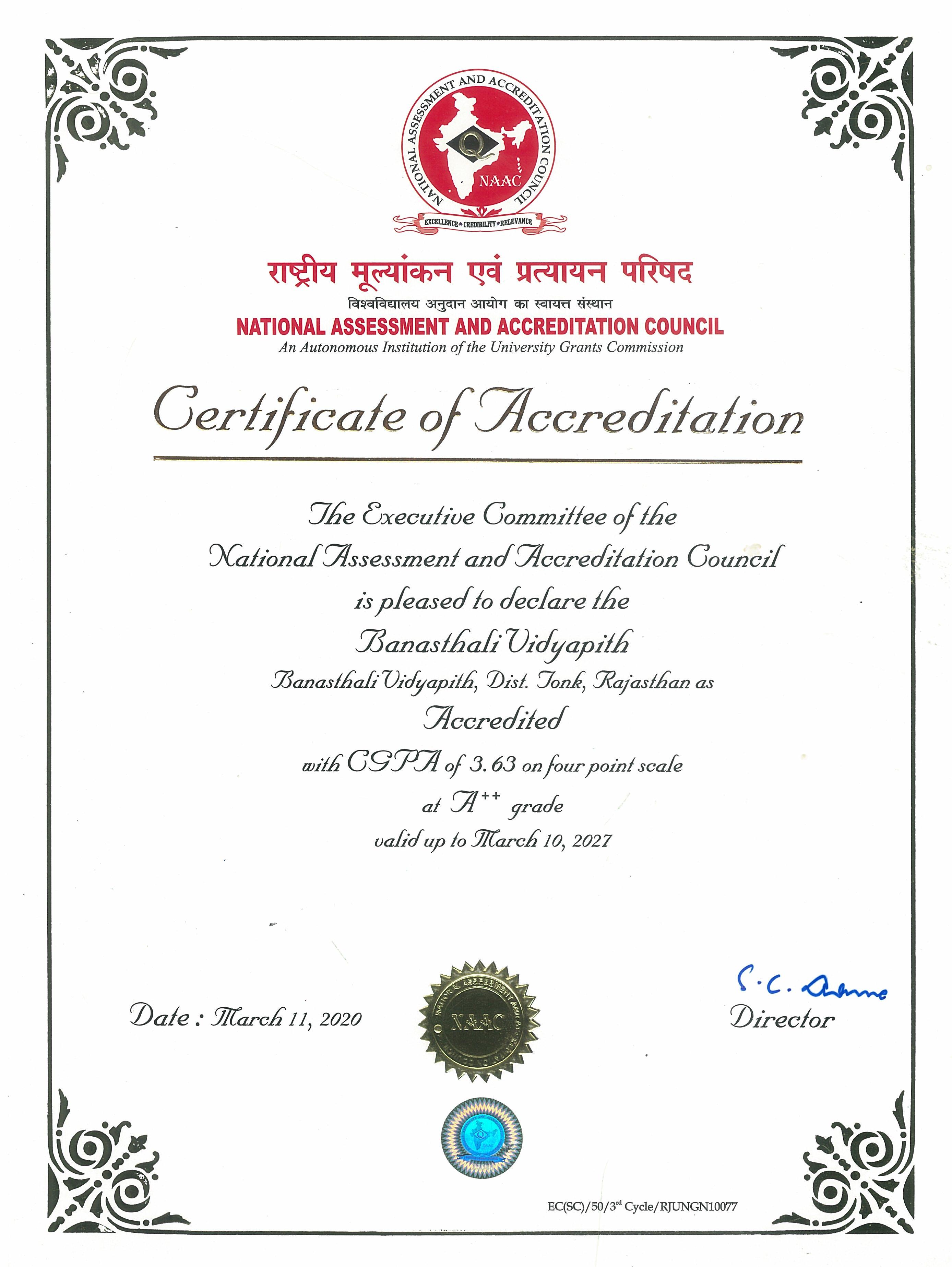 NAAC-Certificate